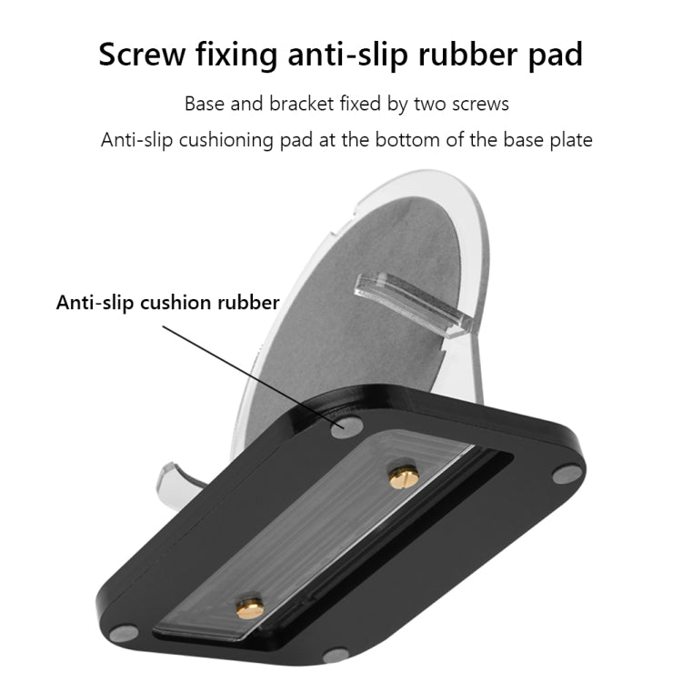 For B&O Beoplay A1 / Beosound A1 2nd Speaker Acrylic Desktop Stand Holder(Black) - Speaker Bracket by buy2fix | Online Shopping UK | buy2fix