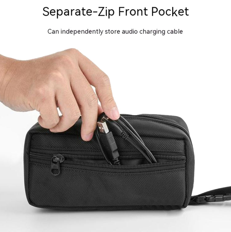 For MARSHALL Emberton 1/2  Bluetooth Speaker Bag Storage Case Protective Box(Black) - Protective Case by buy2fix | Online Shopping UK | buy2fix