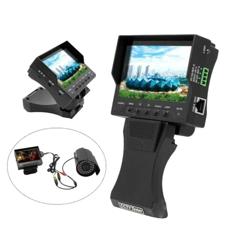 JSK-4300B 4.3 inch Handheld 12V Output Network Cable Monitoring Tester(With US Plug Power Adapter) by buy2fix