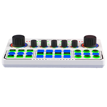 X50 Bluetooth RGB LED Live Sound Card With OTG Port Interface - Live Sound Effects Processors by buy2fix | Online Shopping UK | buy2fix