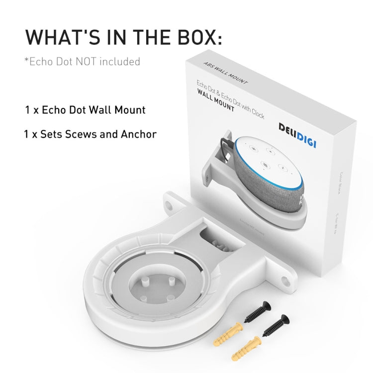 For Apple HomePod Mini AhaStyle DD96 Stand Wall Storage Stand(White) - Speaker Bracket by AhaStyle | Online Shopping UK | buy2fix