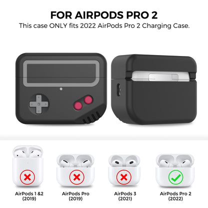 For AirPods Pro 2 AhaStyle PT-JY07 Split Silicone Cartoon Earphone Protective Case(Gray) - For AirPods Pro 2 by AhaStyle | Online Shopping UK | buy2fix