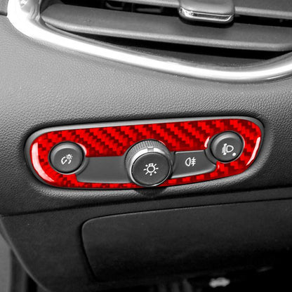 For Chevrolet Malibu 2016-2024 A Model Left-hand Drive Headlight Switch Sticker(Red) - Car Interior Mouldings by buy2fix | Online Shopping UK | buy2fix