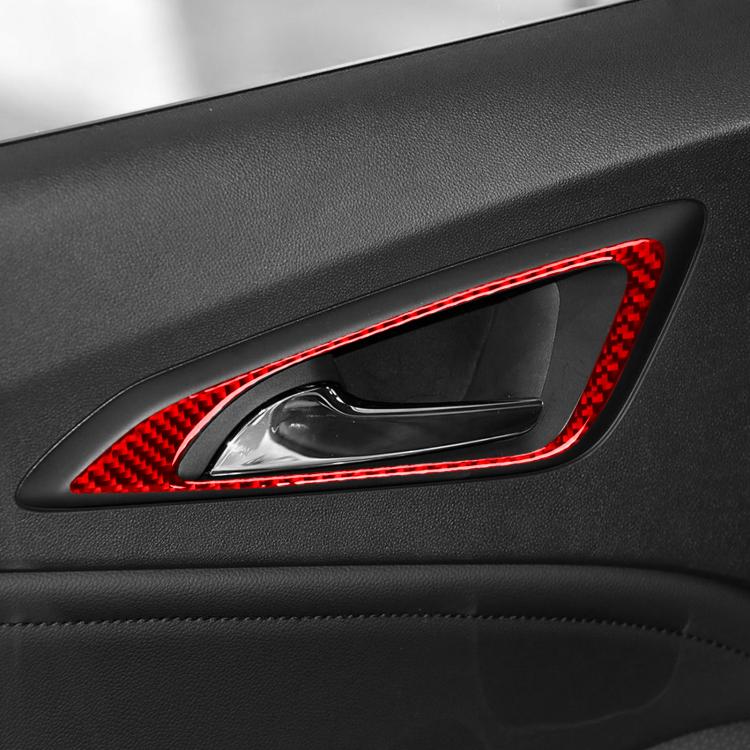 For Chevrolet Malibu 2016-2024 4pcs /Set Left-hand Drive Door Handle Sticker(Black) - Car Interior Mouldings by buy2fix | Online Shopping UK | buy2fix