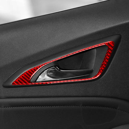 For Chevrolet Malibu 2016-2024 4pcs /Set Left-hand Drive Door Handle Sticker(Black) - Car Interior Mouldings by buy2fix | Online Shopping UK | buy2fix