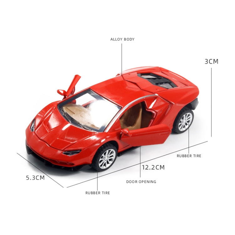 1:36 Simulation Alloy Sports Car Model Children Toy Car Baking Cake Decorative Ornament(Orange) - Model Toys by buy2fix | Online Shopping UK | buy2fix