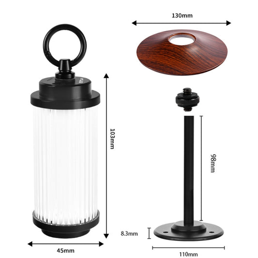 Outdoor Lighting Super Long Battery Life Portable Tent Light, Color: Set Black Walnut Color Portable by buy2fix