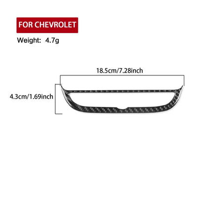 For Chevrolet Malibu 2016-2024 Left-hand Drive Navigation Button Frame Sticker(Red) - Car Interior Mouldings by buy2fix | Online Shopping UK | buy2fix
