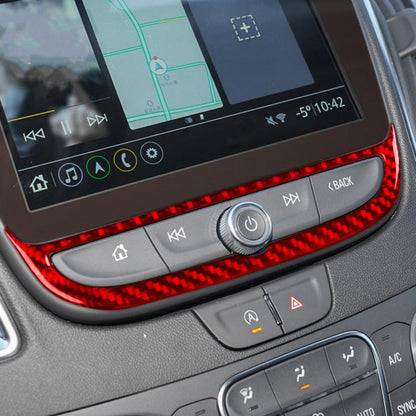 For Chevrolet Malibu 2016-2024 Left-hand Drive Navigation Button Frame Sticker(Red) - Car Interior Mouldings by buy2fix | Online Shopping UK | buy2fix