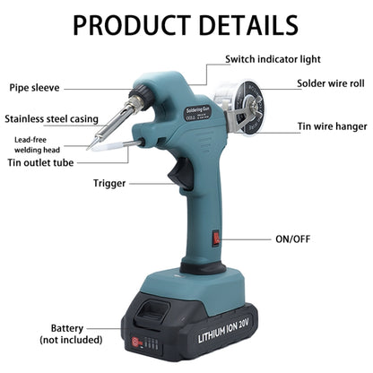 NL106CL DC 18~21V Cordless Soldering Iron Fast Welding Tools For Milwaukee - Electric Soldering Iron by buy2fix | Online Shopping UK | buy2fix