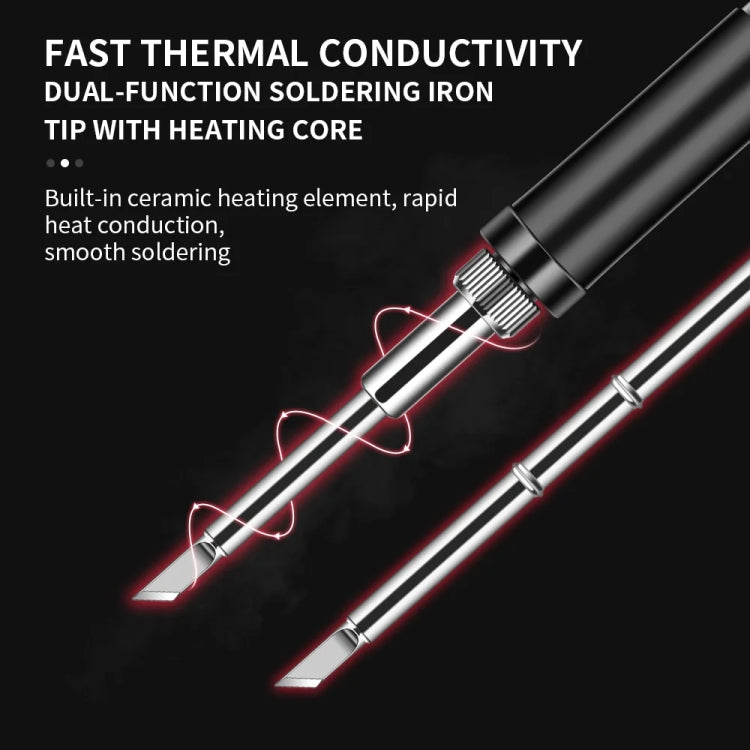 T12-BC2 PTS100 Intelligent Portable Digital Display Small Constant Temperature Repair Soldering Iron PD65W Powered Mini Soldering Station - Electric Soldering Iron by buy2fix | Online Shopping UK | buy2fix