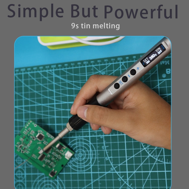 T12-BC2 PTS100 Intelligent Portable Digital Display Small Constant Temperature Repair Soldering Iron PD65W Powered Mini Soldering Station - Electric Soldering Iron by buy2fix | Online Shopping UK | buy2fix