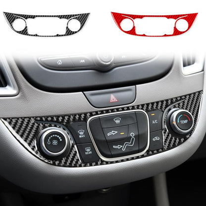 For Chevrolet Malibu 2016-2024 B Model Left-hand Drive Central Control Button Panel Sticker(Black) - Car Interior Mouldings by buy2fix | Online Shopping UK | buy2fix