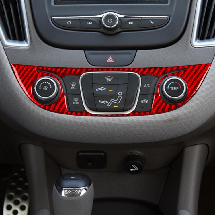 For Chevrolet Malibu 2016-2024 B Model Left-hand Drive Central Control Button Panel Sticker(Red) - Car Interior Mouldings by buy2fix | Online Shopping UK | buy2fix