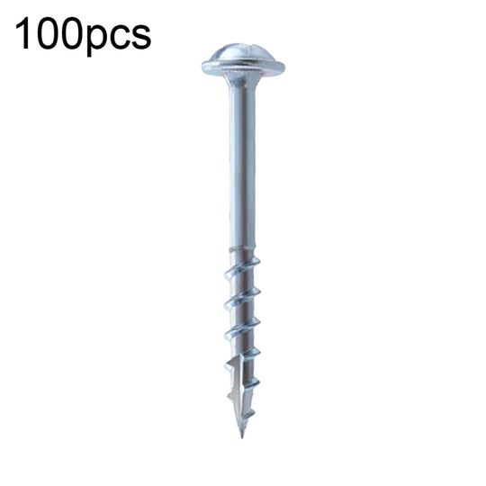 RUITOOL ST4 100pcs Woodworking Slant Hole Screws Half Tooth Self Tapping Phillips Bolt 38mm
