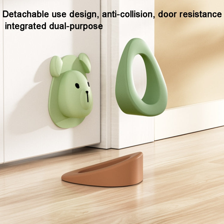 Cartoon Silicone Door Stopper Anti-Collision Door Blocker(Red Black) by buy2fix