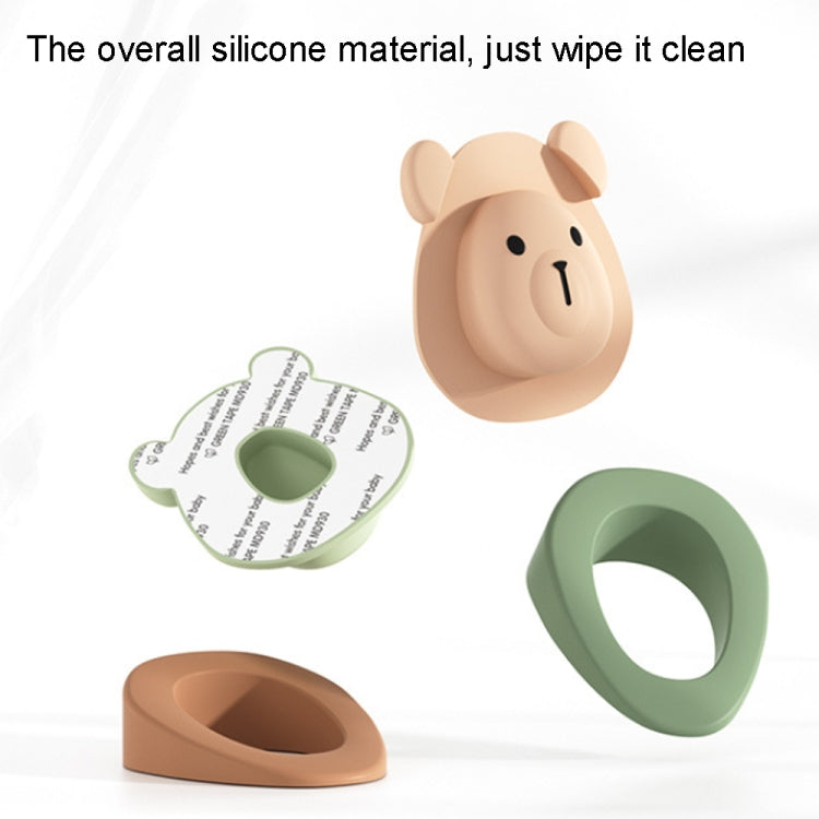 Cartoon Silicone Door Stopper Anti-Collision Door Blocker(Red Black) by buy2fix