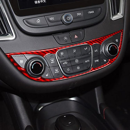 For Chevrolet Malibu 2016-2024 A Model Left-hand Drive Central Control Button Panel Sticker(Red) - Car Interior Mouldings by buy2fix | Online Shopping UK | buy2fix