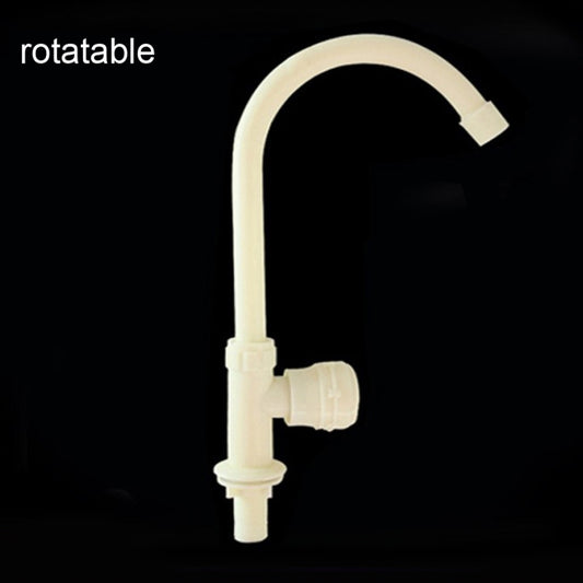 Plastic Kitchen Single Cold Sink Faucet Vertical Faucet, Specification: High Pole by buy2fix