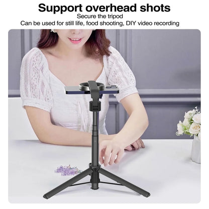 Magnetic Selfie Stick Tripod Handheld Stabilizer Rod With Remote Controller(Black) by buy2fix