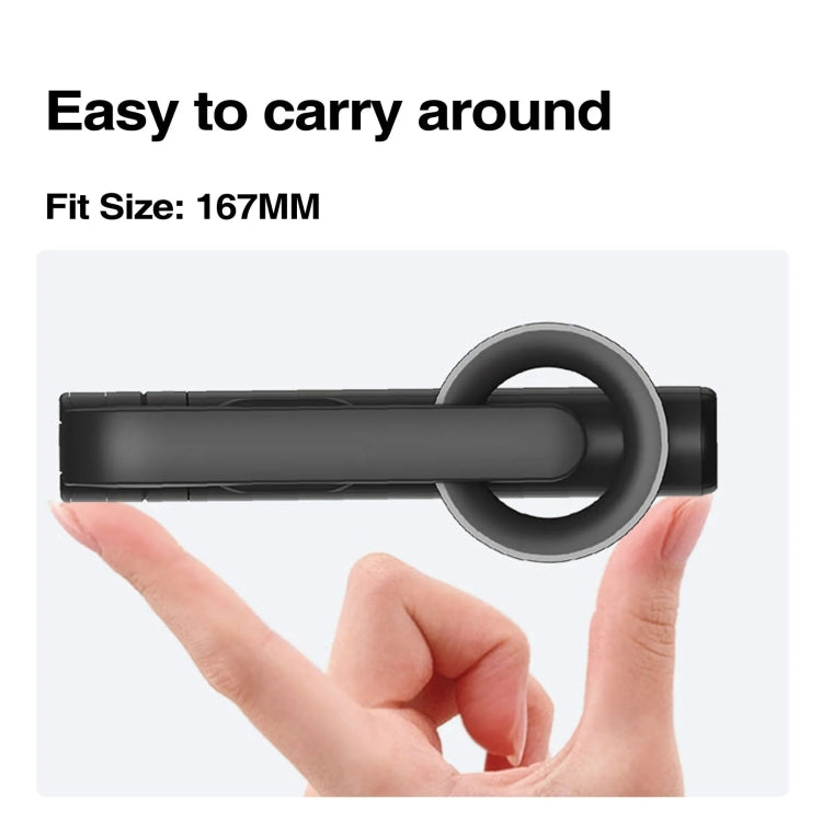 Magnetic Selfie Stick Tripod Handheld Stabilizer Rod With Remote Controller(Black) by buy2fix