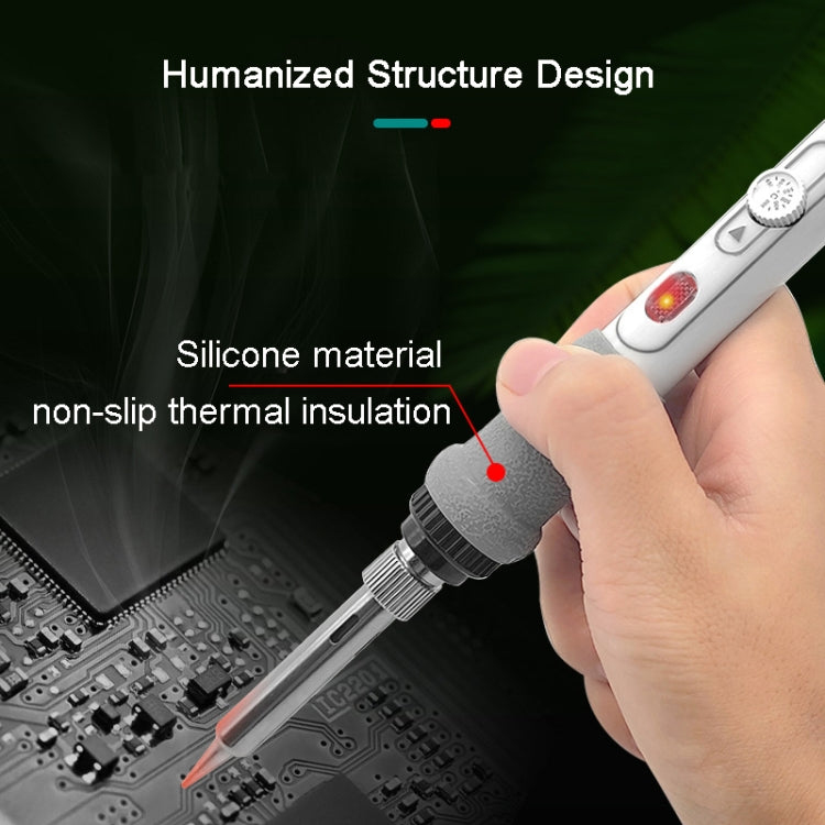 2pcs Set 1 100W  220V High-power Electric Soldering Iron Adjustable Temperature Soldering Tool US Plug - Electric Soldering Iron by buy2fix | Online Shopping UK | buy2fix