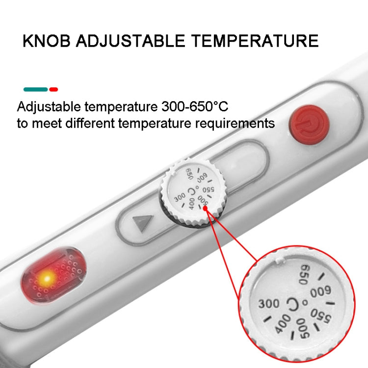 4pcs Set 100W  220V High-power Electric Soldering Iron Adjustable Temperature Soldering Tool US Plug - Electric Soldering Iron by buy2fix | Online Shopping UK | buy2fix