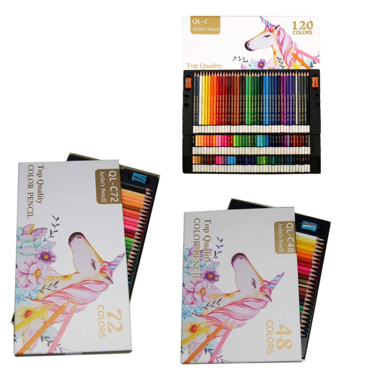 48 Colors Oil Colored Pencil Art Hand Drawn Set - Art Supplies by buy2fix | Online Shopping UK | buy2fix