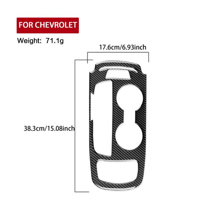 For Chevrolet Malibu 2016-2024 B Model Left-hand Drive Gear Panel Sticker(Black) - Car Interior Mouldings by buy2fix | Online Shopping UK | buy2fix