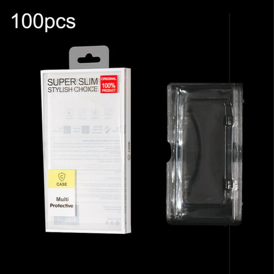 100pcs For 6.1-6.7 inch Mobile Phone Case Packaging Universal Digital Packaging Box With Inner Pallet Suction Styles & Colors Shipped Randomly