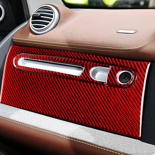 For 2011-2015 Benz Smart Fortwo Right-hand Drive 3pcs /Set Glove Box Sticker(Red)