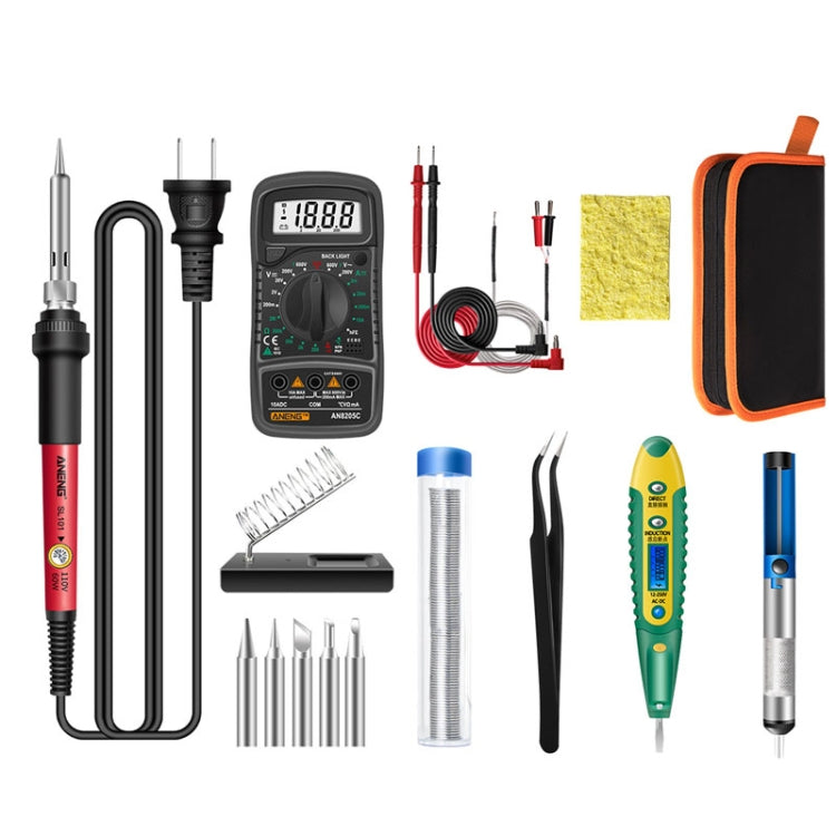 ANENG SL101 16pcs/set Rotary Thermostat Household Constant Temperature Soldering Iron Set 60W Internal Heat Welding Tool Kit(US Plug) - Electric Soldering Iron by ANENG | Online Shopping UK | buy2fix