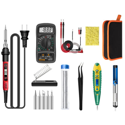 ANENG SL102 16pcs/set Digital Thermostat Household Constant Temperature Soldering Iron Set 60W Internal Heat Welding Tool Kit(US Plug) - Electric Soldering Iron by ANENG | Online Shopping UK | buy2fix
