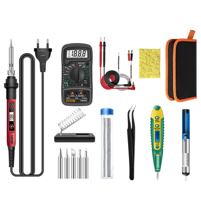 ANENG SL102 16pcs/set Digital Thermostat Household Constant Temperature Soldering Iron Set 60W Internal Heat Welding Tool Kit(EU Plug) - Electric Soldering Iron by ANENG | Online Shopping UK | buy2fix