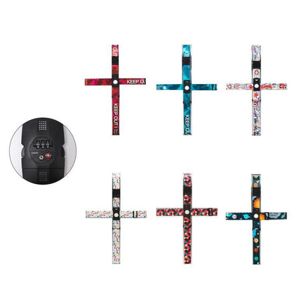 Luggage Cross Customs Lock Binding Strap, Color: Cartoon Planet (Ordinary) by buy2fix