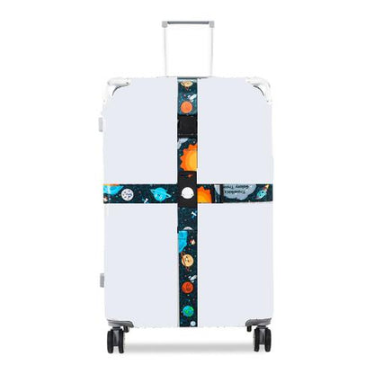 Luggage Cross Customs Lock Binding Strap, Color: Cartoon Planet (Ordinary) by buy2fix