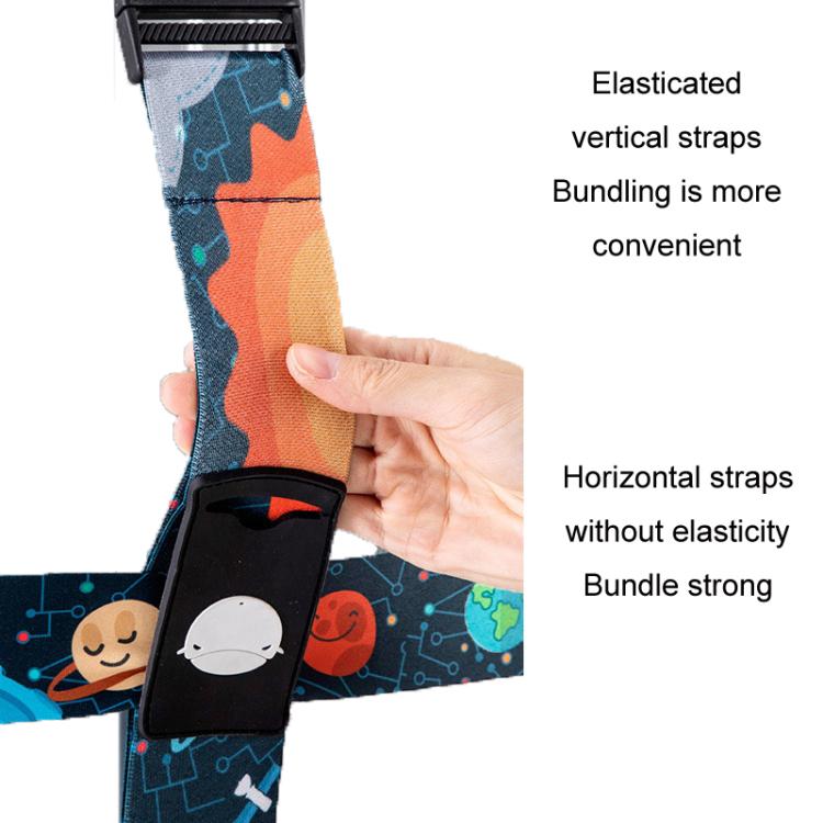 Luggage Cross Customs Lock Binding Strap, Color: Colorful Dragon Ccales (Ordinary) by buy2fix