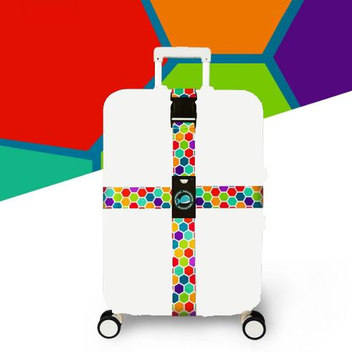 Cross Luggage Strap Without Combination Lock(Honeycomb) by buy2fix