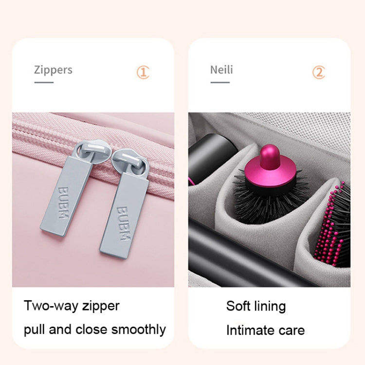 BUBM For Dyson Hair Dryer Curling Device Accessories Storage Bag(Grey) - For Dyson Accessories by BUBM | Online Shopping UK | buy2fix