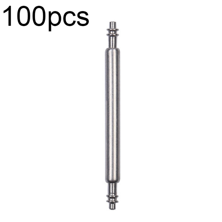 100pcs/set 304 Stainless Steel Strap Connecting Rod Strap Switch Lugs, Style: Double Drag (1.5x22mm) - Watch Parts & Tools by buy2fix | Online Shopping UK | buy2fix
