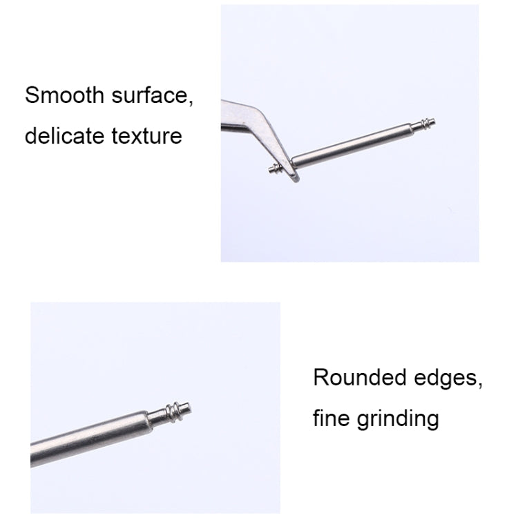 100pcs/set 304 Stainless Steel Strap Connecting Rod Strap Switch Lugs, Style: Single Drag (1.5x22mm) - Watch Parts & Tools by buy2fix | Online Shopping UK | buy2fix