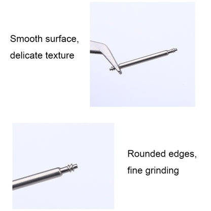 100pcs/set 304 Stainless Steel Strap Connecting Rod Strap Switch Lugs, Style: Double Drag (1.5x20mm) - Watch Parts & Tools by buy2fix | Online Shopping UK | buy2fix