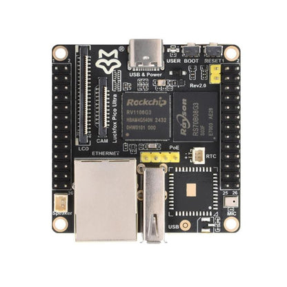 Luckfox Pico Ultra RV1106G3 1TOPS Micro Linux Development Board Integrated Processor, Without Wi-Fi/Without PoE, Specification: Without Screen - Arduino Nucleo Accessories by Luckfox | Online Shopping UK | buy2fix