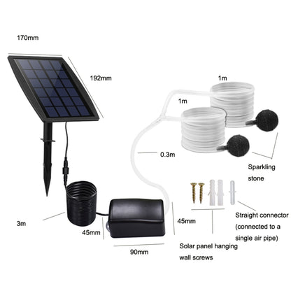 Plug-in Solar Aeration Pump Power Storage Aquarium Oxygen Pump - Pumps by buy2fix | Online Shopping UK | buy2fix