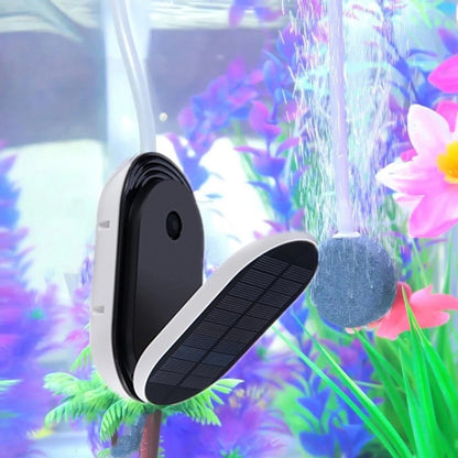 Outdoor Portable Solar Oxygen Pump Aquarium Flip Cover Solar Oxygen Pump(Black) - Air Pumps by buy2fix | Online Shopping UK | buy2fix