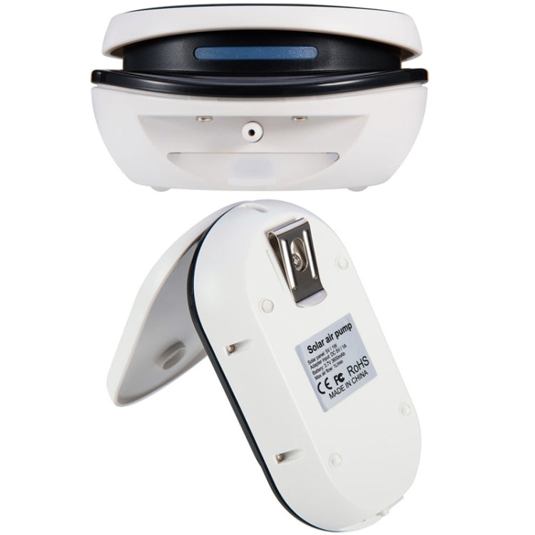 Outdoor Portable Solar Oxygen Pump Aquarium Flip Cover Solar Oxygen Pump(Black) - Air Pumps by buy2fix | Online Shopping UK | buy2fix