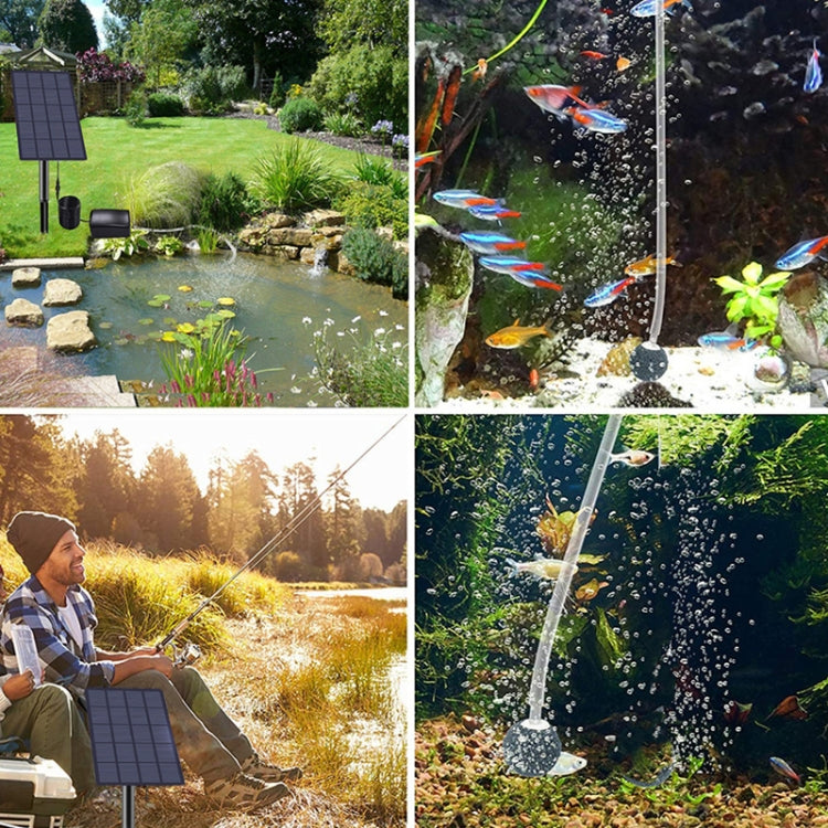5V/2.5W Solar Direct Drive Aeration Pump Battery Free Solar Drive Oxygen Pump DC Fish Pond Aerator - Air Pumps by buy2fix | Online Shopping UK | buy2fix