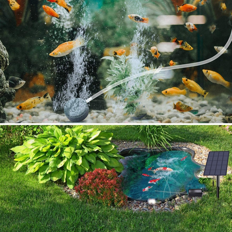 5V/2.5W Solar Direct Drive Aeration Pump Battery Free Solar Drive Oxygen Pump DC Fish Pond Aerator - Air Pumps by buy2fix | Online Shopping UK | buy2fix