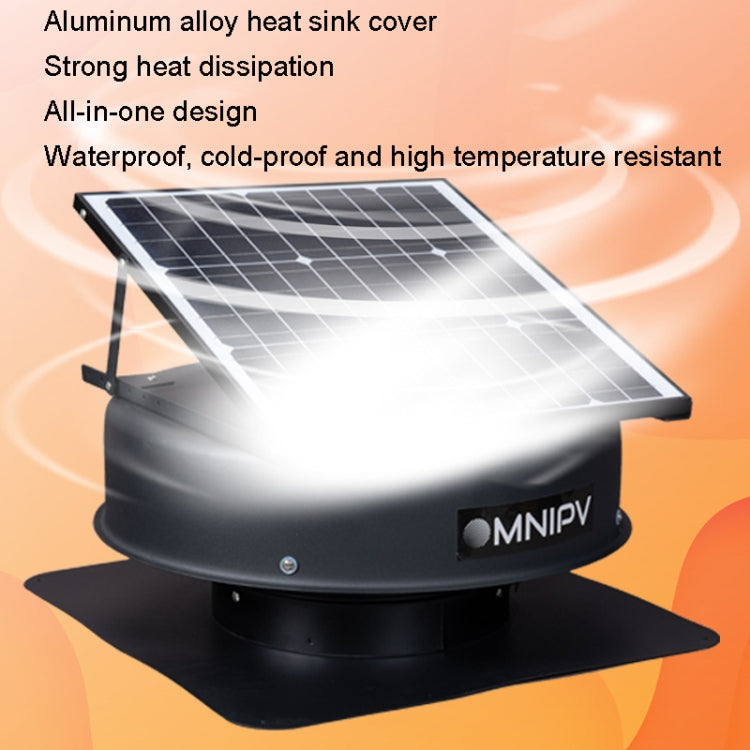 SRVF-320 Solar Roof Exhaust Fan Aluminum Alloy Exhaust Switching Fan Negative Pressure Fan by buy2fix