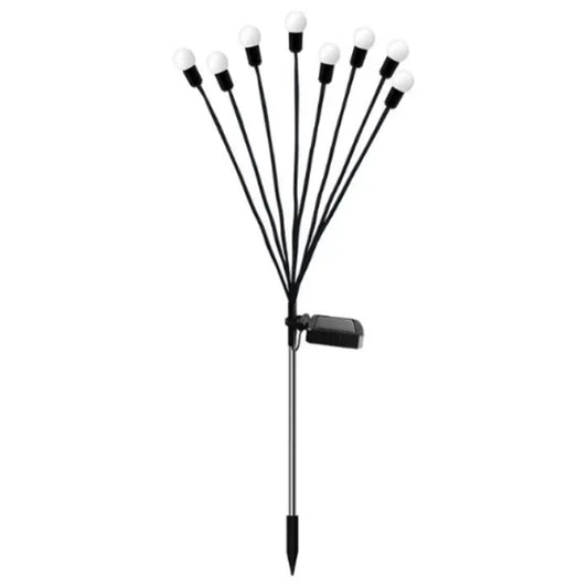 2sets Solar Firefly Lights Christmas Outdoor Garden Waterproof Lawn Lights, Color: 8 Head Warm Light by buy2fix